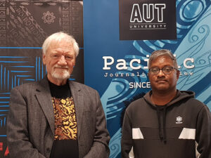 Pacific Media Centre director Professor David Robie and Pacific Media Watch contributing editor Sri Krishnamurthi