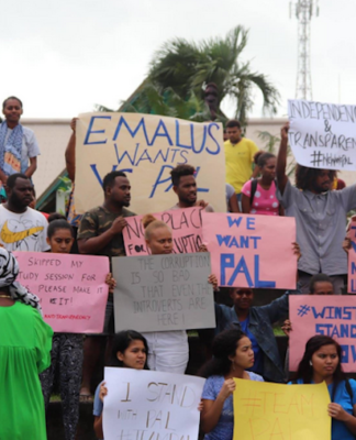 Pacific leaders call for ‘common sense’ to prevail in USP impasse Emalus USP protest