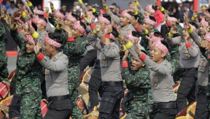Indonesian police 74th anniversary