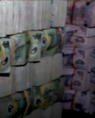 Seized PNG money