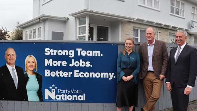 Muller’s ‘bolt from blue’ resignation leaves election hoardings standing