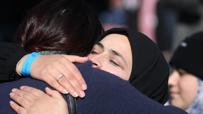 NZ mosque terrorism hero: ‘We achieved what we wanted’ A supporter hug at Christchurch sentencing