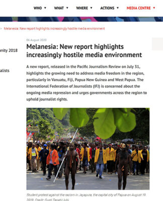 IFJ West Papua story