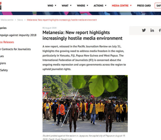 IFJ West Papua story