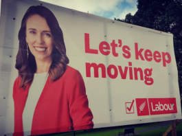NZ election 2020 hoarding