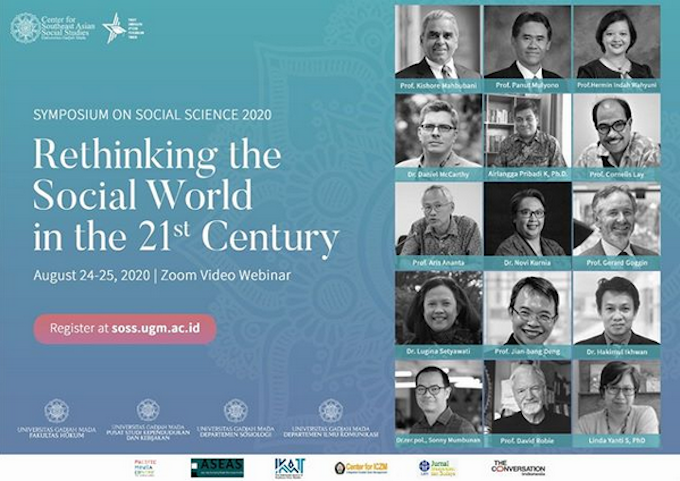 Symposium SOSS 20120 in Yogyakarta - some of the speakers. Image: PMC screenshot