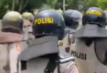 Police at Cenderawasih