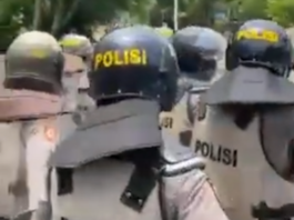 Police at Cenderawasih