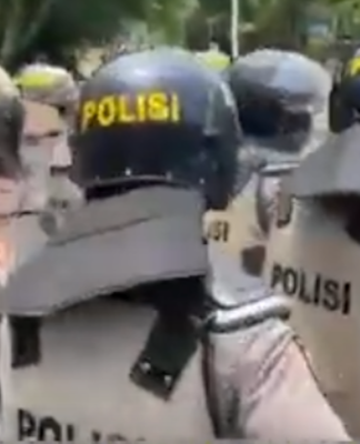 Police at Cenderawasih