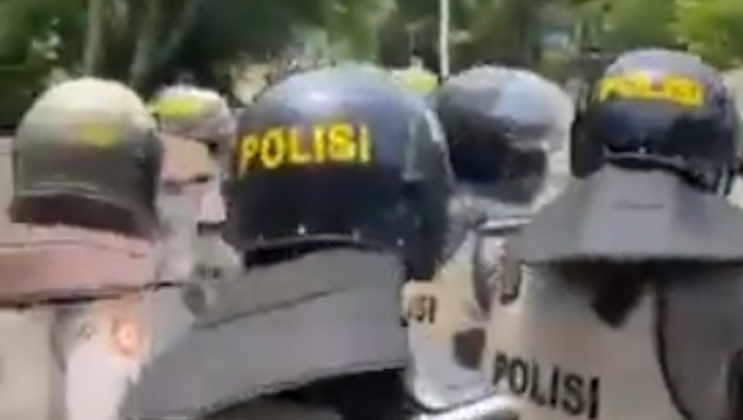 Police at Cenderawasih