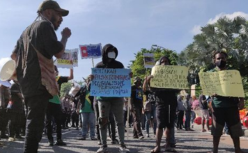 Papuan student protest