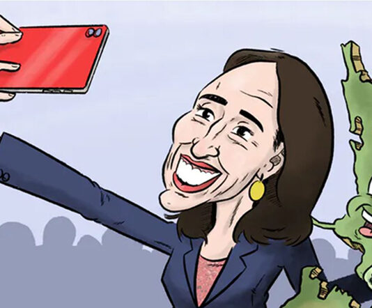 Jacinda Ardern cartoon
