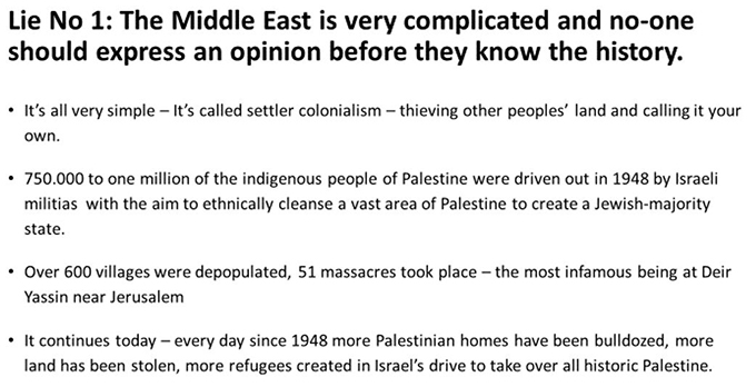 Lie No 1 - Middle East complicated