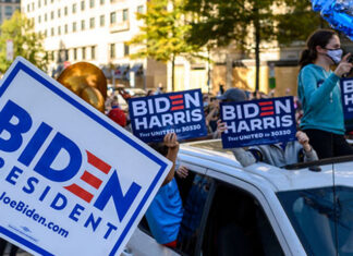 Biden supporter celebrations