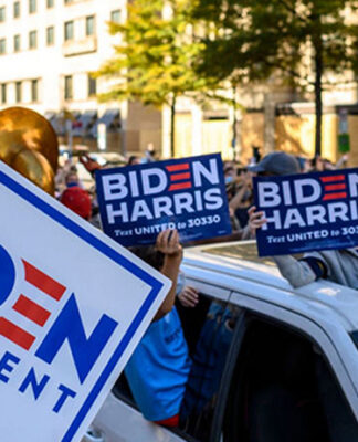 Biden supporter celebrations