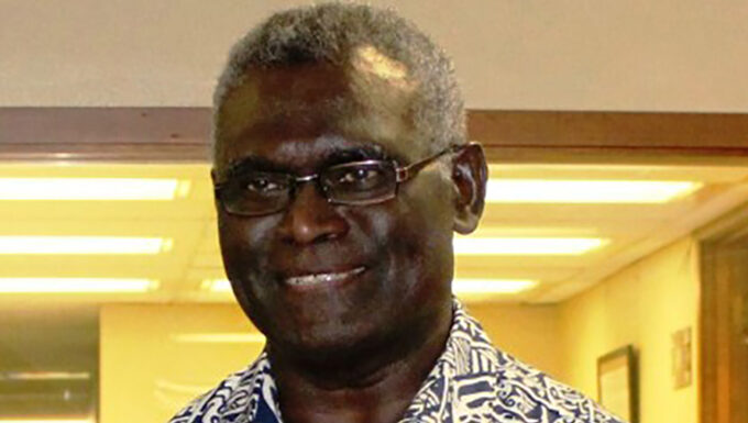 Prime Minister Manasseh Sogavare