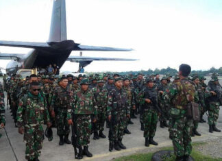 Battalion 751 on parade