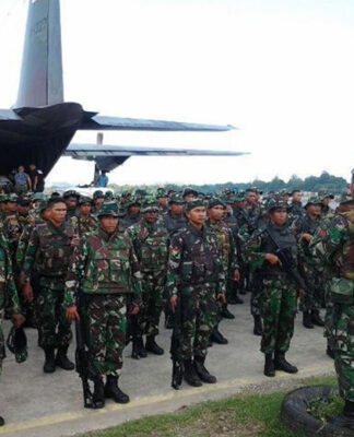 Battalion 751 on parade