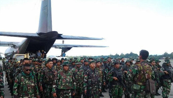 Battalion 751 on parade