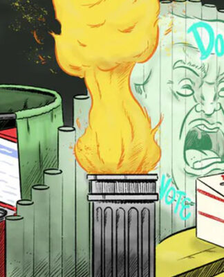 Trump election cartoon