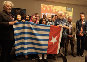 West Papua flag raising