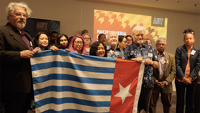 West Papua flag raising