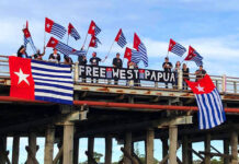 Free West Papua flags