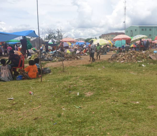 Kerema open air market