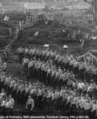 Armed Constabulary at Parihaka.