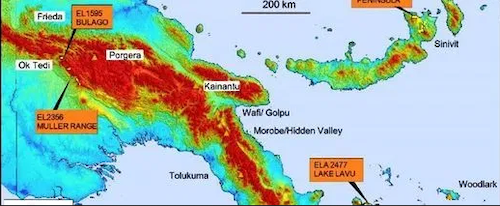 Tolukuma mine map