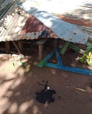 Vandalised KNPB secretariat