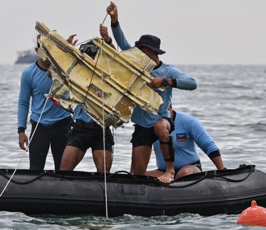 Sriwijaya Air wreckage