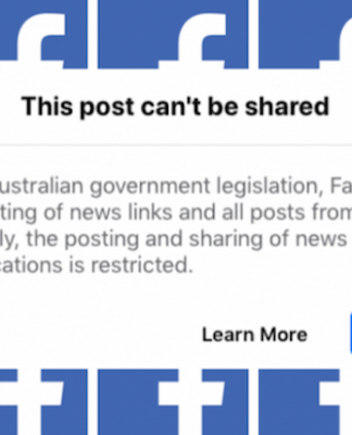 Auastralian FB news ban