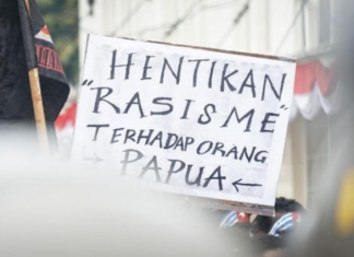 Papuan protest Medan