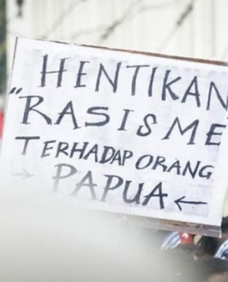 Papuan students in Medan demand sacking of academic over racist tweet Papuan protest Medan