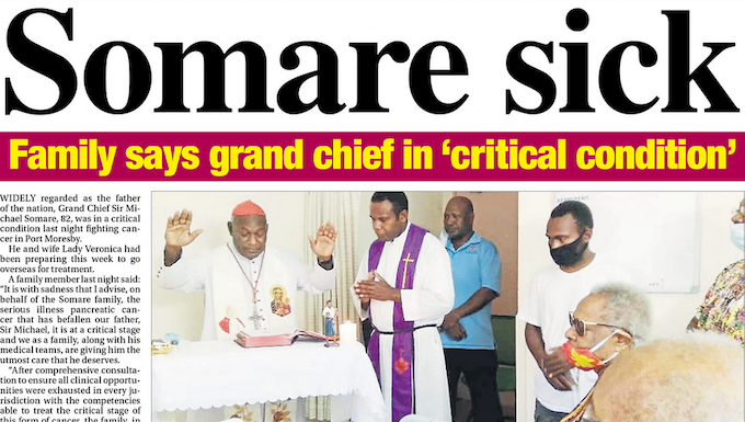 Sir Michael Smare ill
