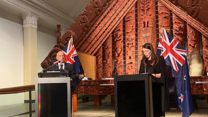 PMs Mark Brown & Jacinda Ardern