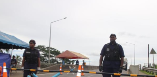Suva police roadblock