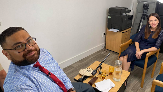 Getting the message through: How are South Aucklanders staying informed about covid? John Pulu & Jacinda Ardern