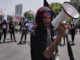 Papuan protesters in Malang