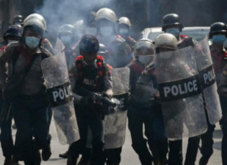 Myanmar police