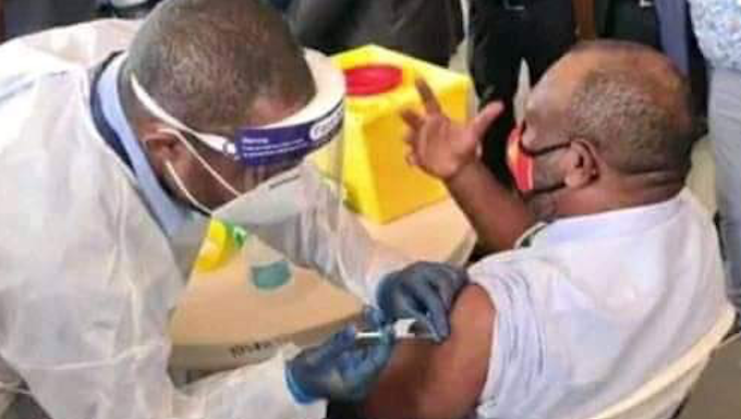 PM James Marape vaccine