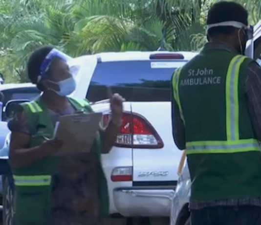 PNG covid testing station