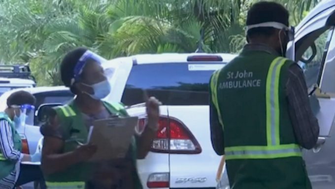 PNG covid testing station