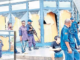 Police guard looted shop