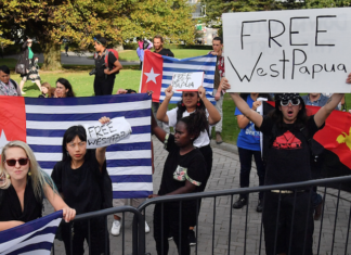Papuan Morning Star flags