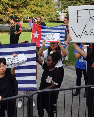 Papuan Morning Star flags