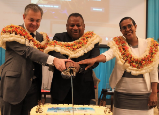 Fiji police powers cake