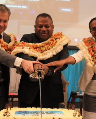 Fiji police powers cake