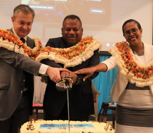 Fiji police powers cake